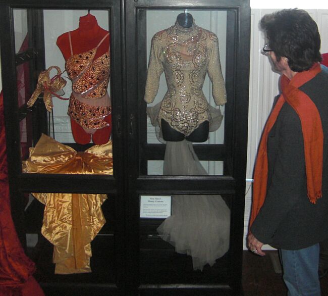 George admiring the Mandy costumes