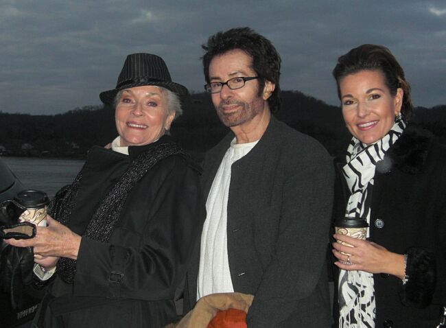 Lee, George and Heather in front of Rosie's beloved river, waiting to go to the parade